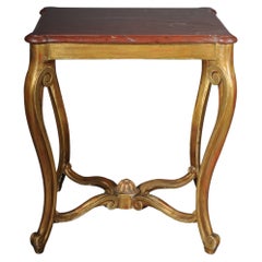 classic French side table, Louis XV, gold