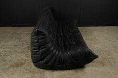 Classic French Vintage Leather Togo Sofa by Michel Ducaroy for Ligne Roset