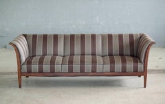 Classic Frits Henningsen Sofa in Cuban Mahogany Danish Midcentury