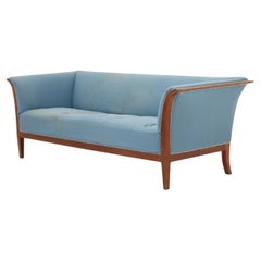 Classic Frits Henningsen Sofa in Cuban Mahogany Danish Midcentury