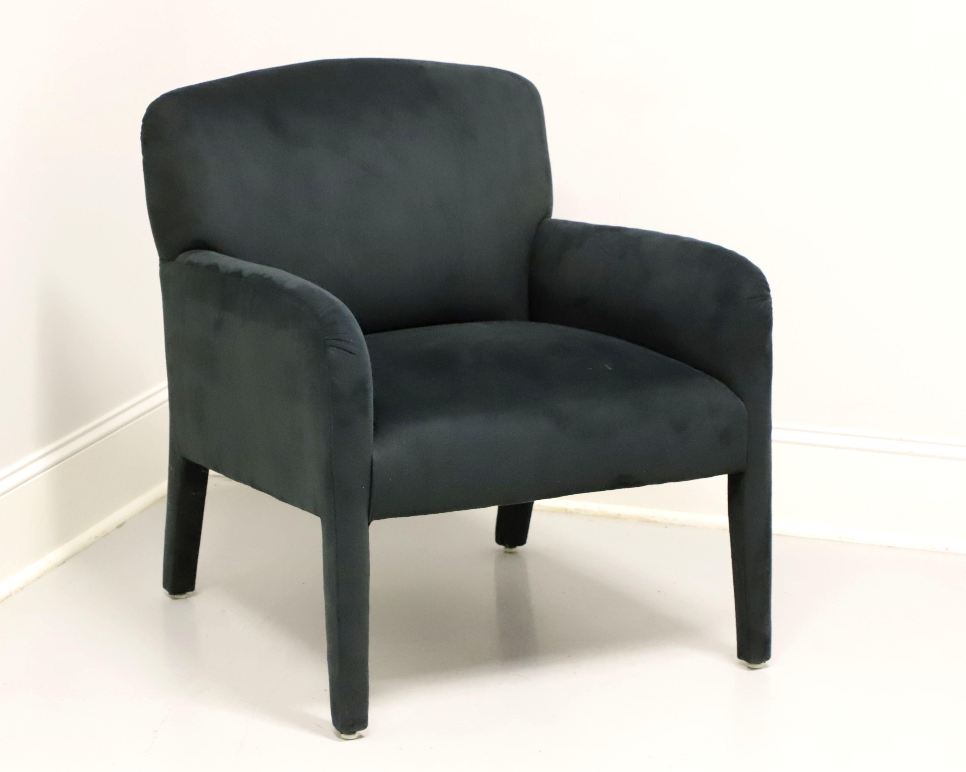 CLASSIC GALLERY Contemporary Beau Green Velvet Club Chair For Sale 4