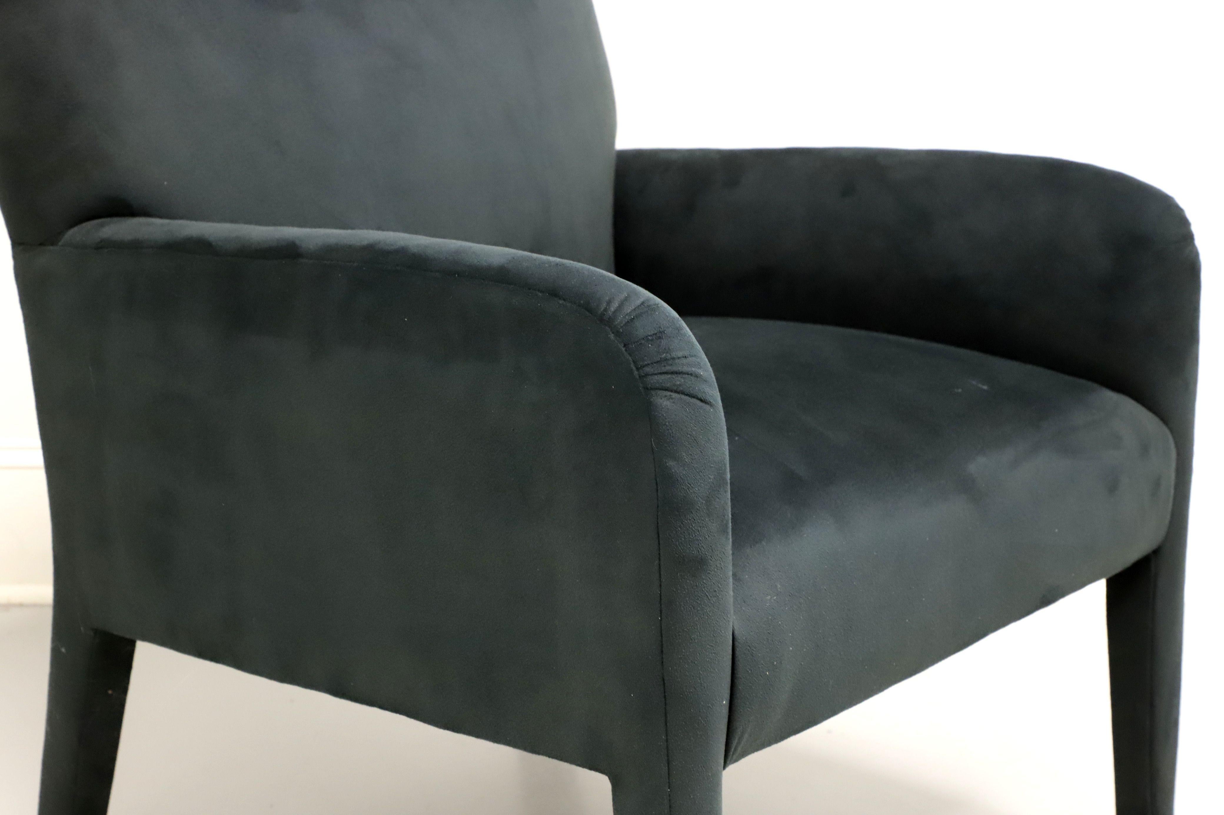 20th Century CLASSIC GALLERY Contemporary Beau Green Velvet Club Chair For Sale