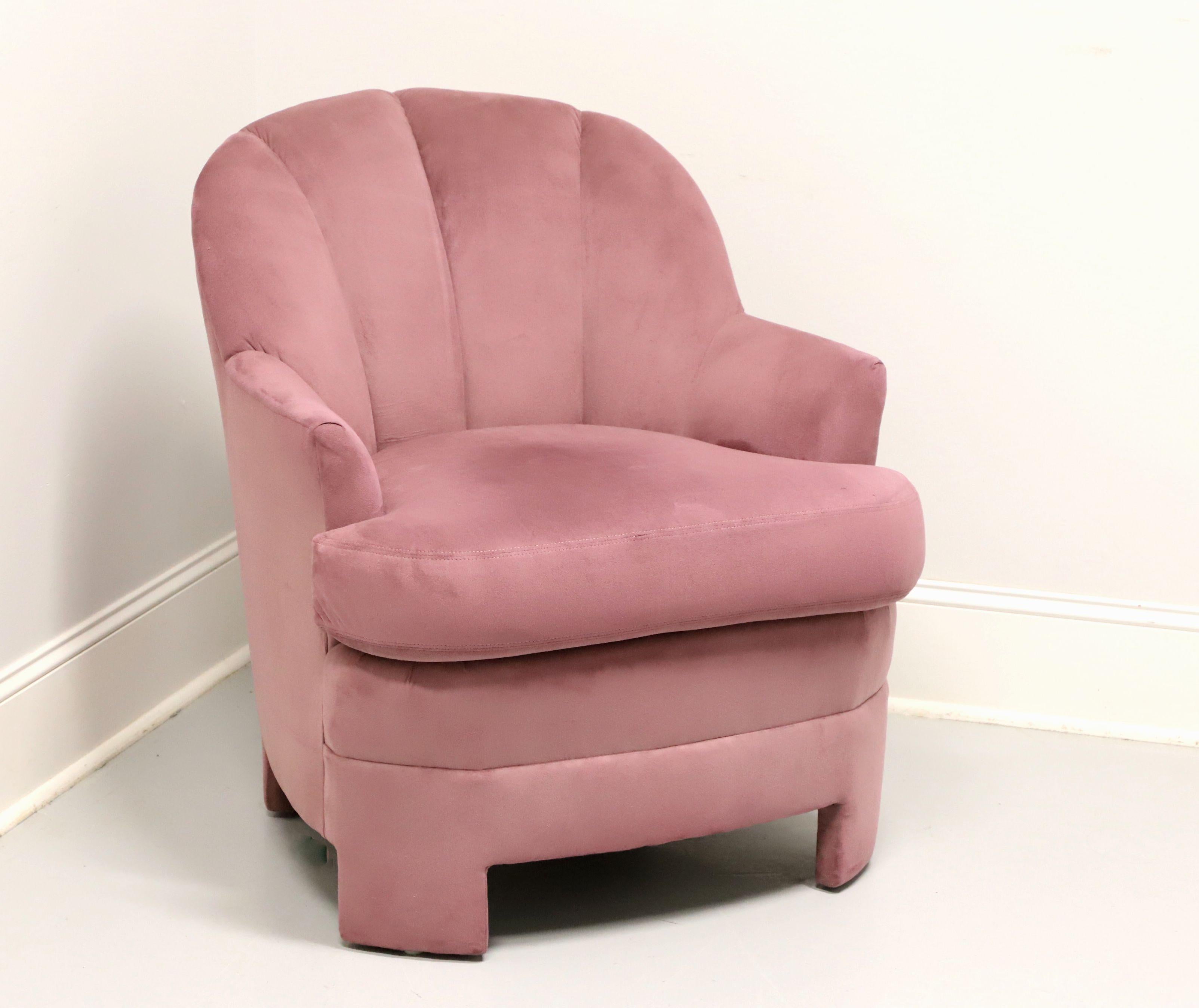 CLASSIC GALLERY Late 20th Century Art Deco Mauve Club Chair For Sale 4