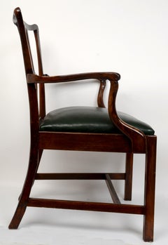 Classic Geo III Style Open Arm Chair, 19th C