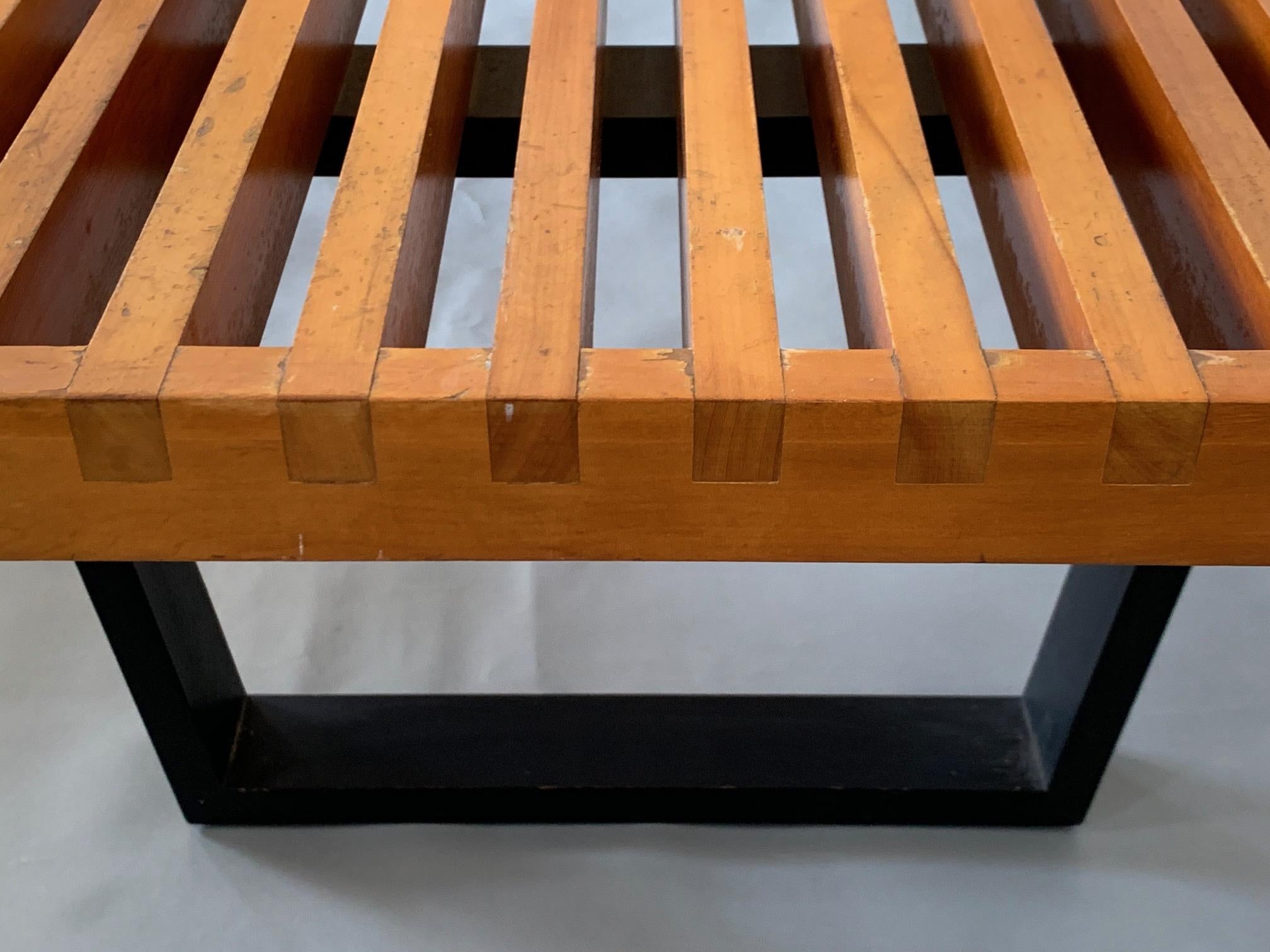 Mid-Century Modern Classic George Nelson For Herman Miller Original Bench, 1950s