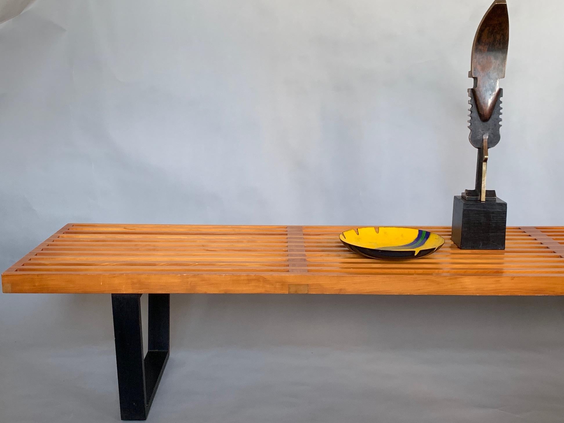 Classic George Nelson For Herman Miller Original Bench, 1950s In Good Condition In St.Petersburg, FL