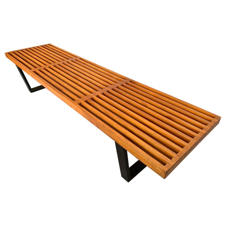 Classic George Nelson For Herman Miller Original Bench, 1950s at 1stDibs