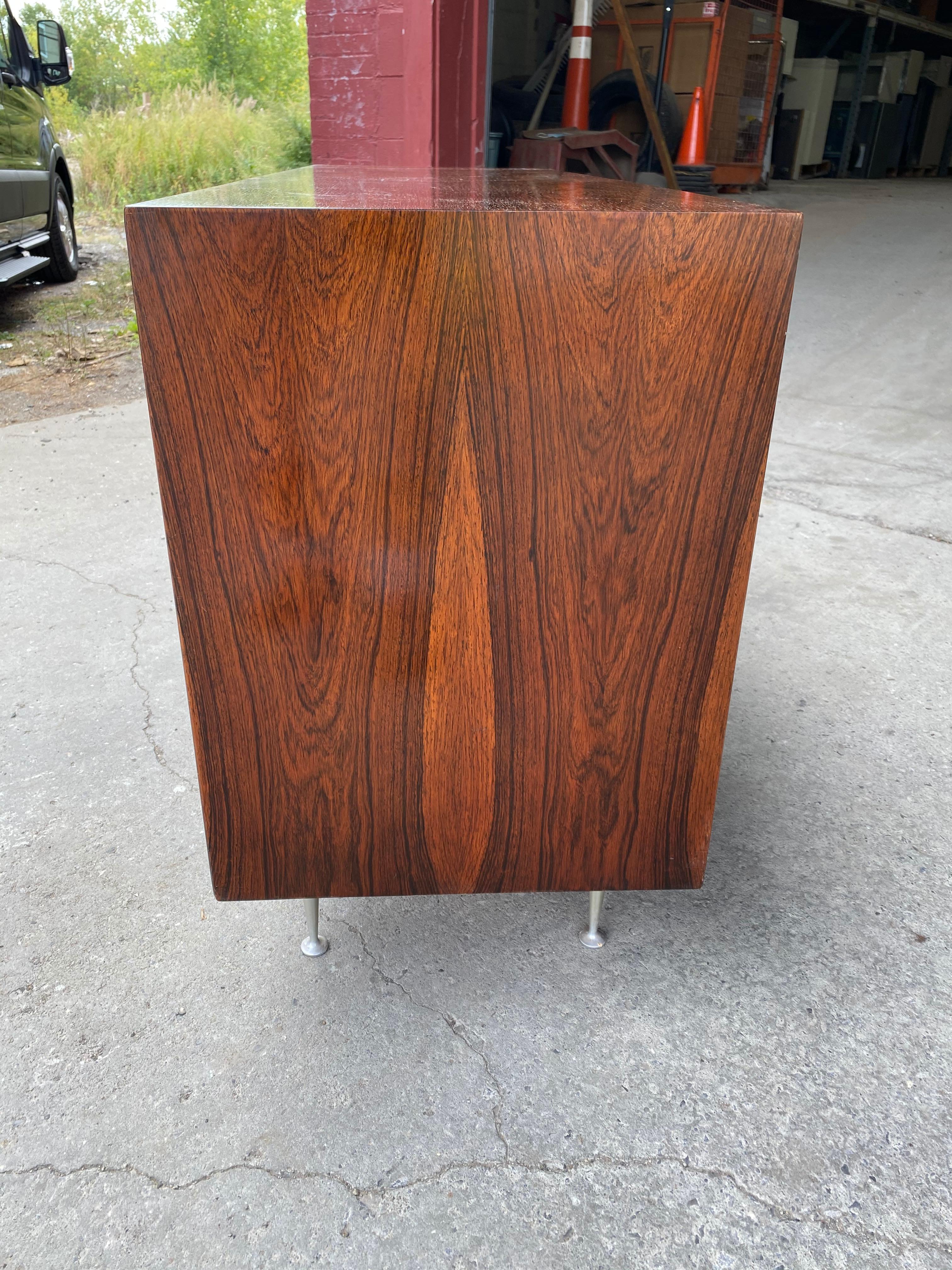 Mid-20th Century Classic George Nelson Rosewood Thin Edge Cabinet, Herman Miller