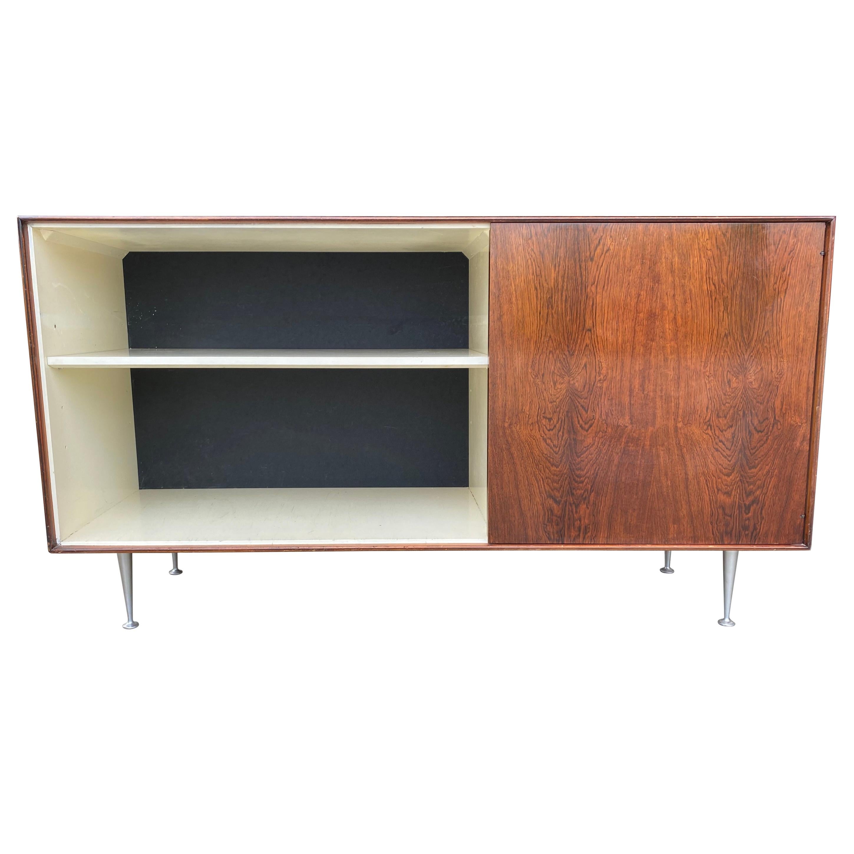 Classic George Nelson Rosewood Thin Edge Cabinet, Herman Miller