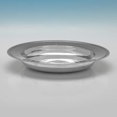Classic George V Sterling Silver Armada Dish by Reid & Sons, 1936