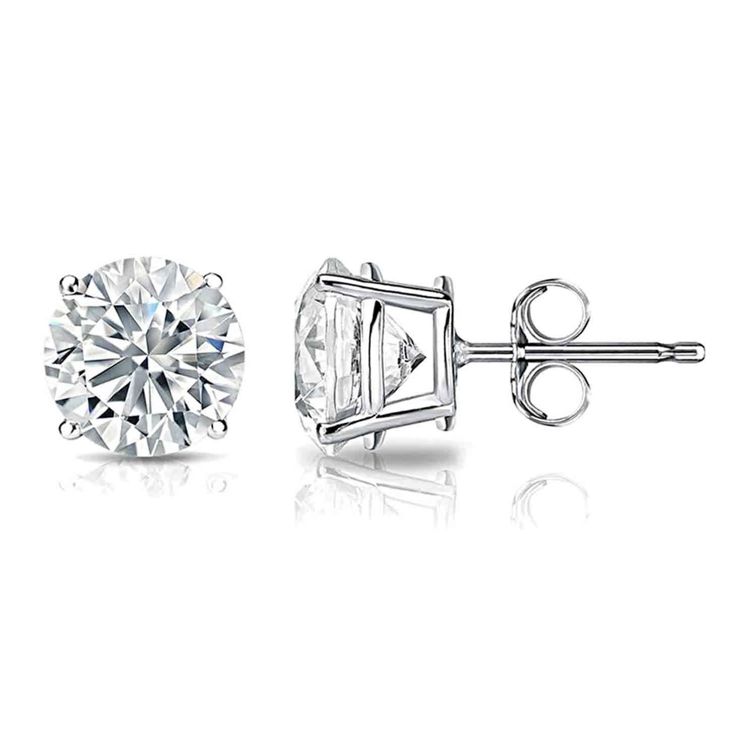 4 carat diamond earrings