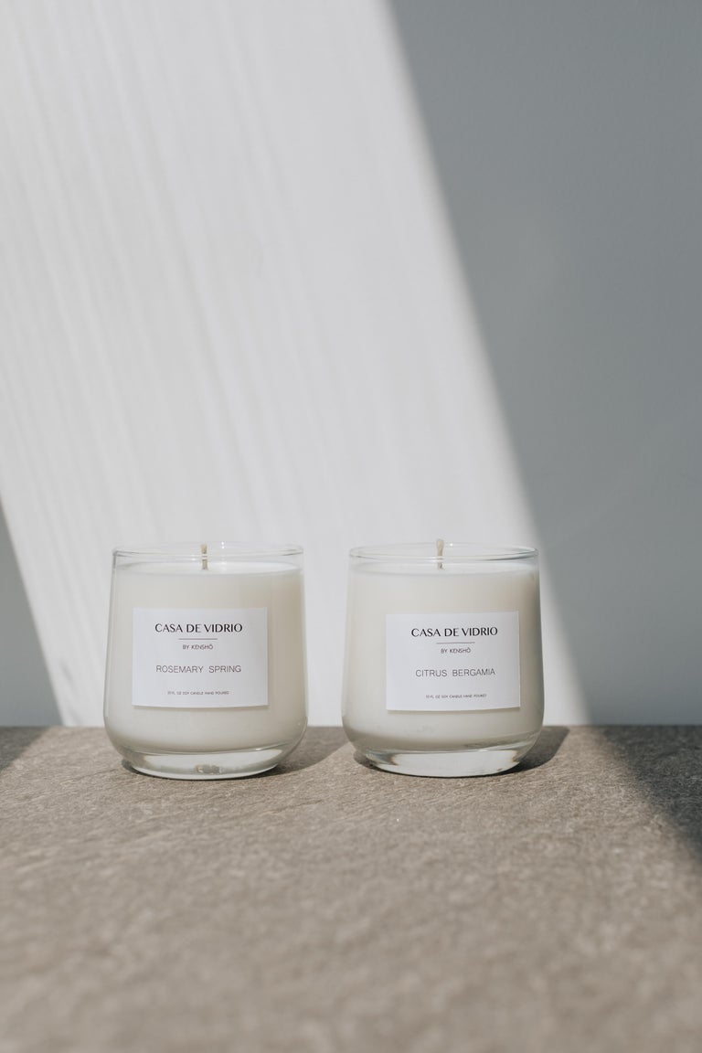 Classic Glass Soy Wax Candle For Sale at 1stDibs