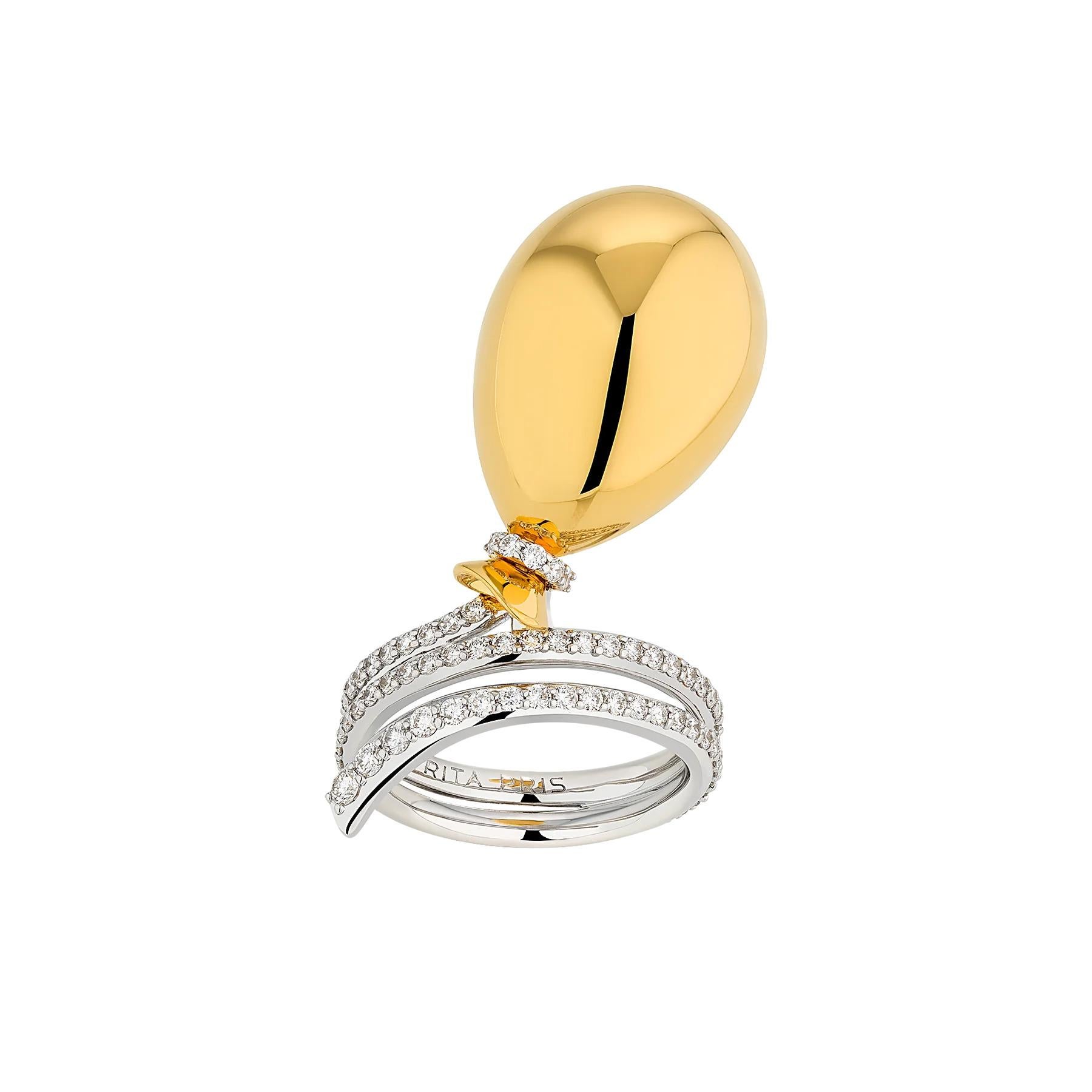 in vendita:  Anello classico a palloncino in oro bianco 18 carati 4