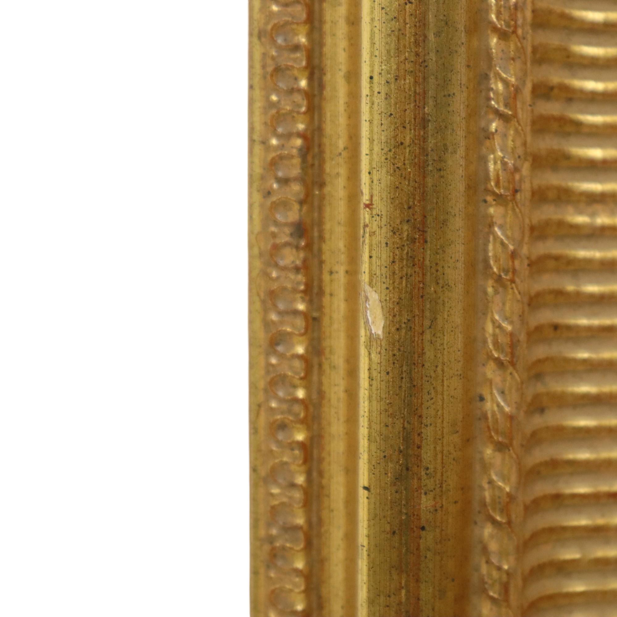 Classic Gold-Colored Wooden Baroque Rococo Style Frame 63x53cm For Sale 3