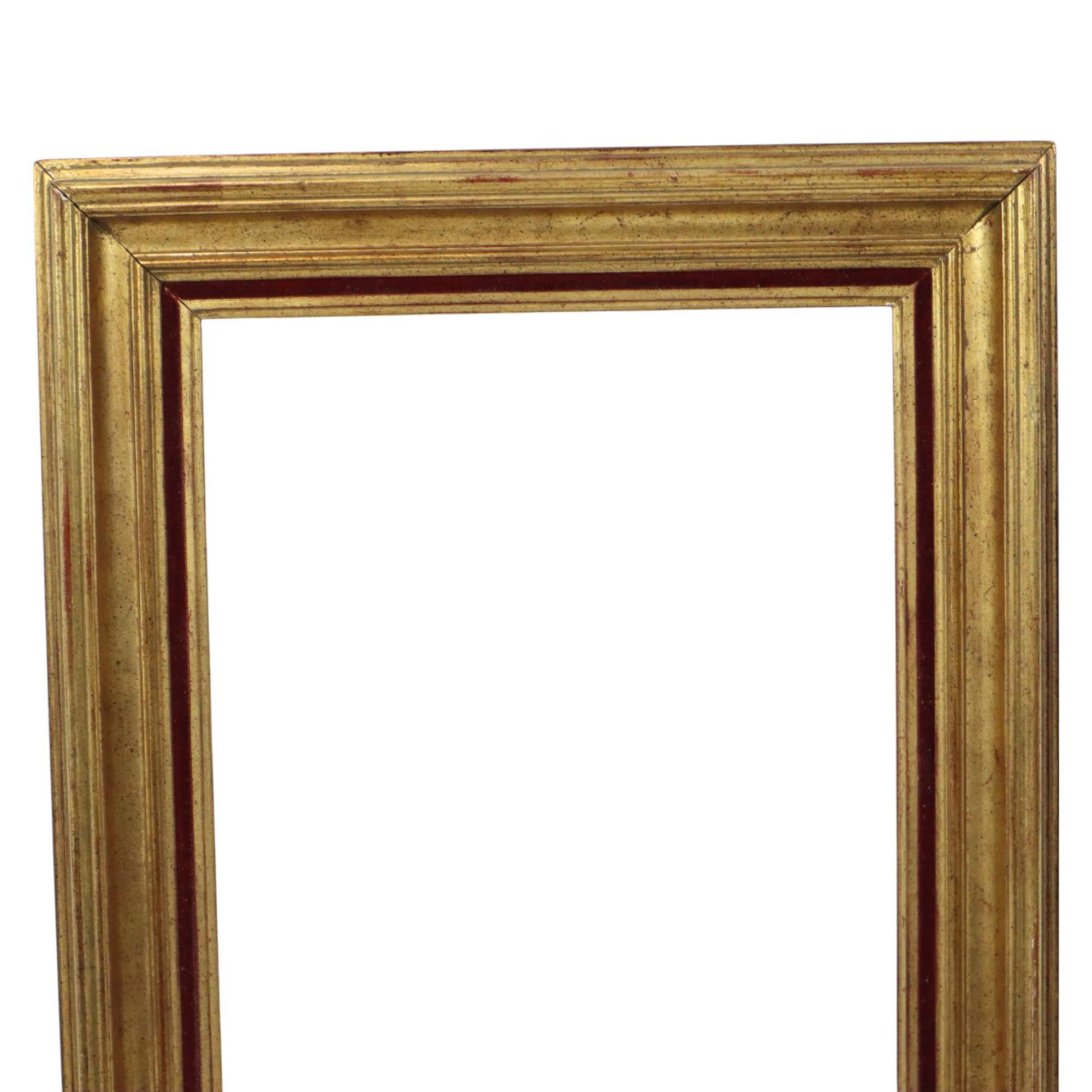 Baroque Classic Gold-Colored Wooden Frame Painting 48x40cm For Sale