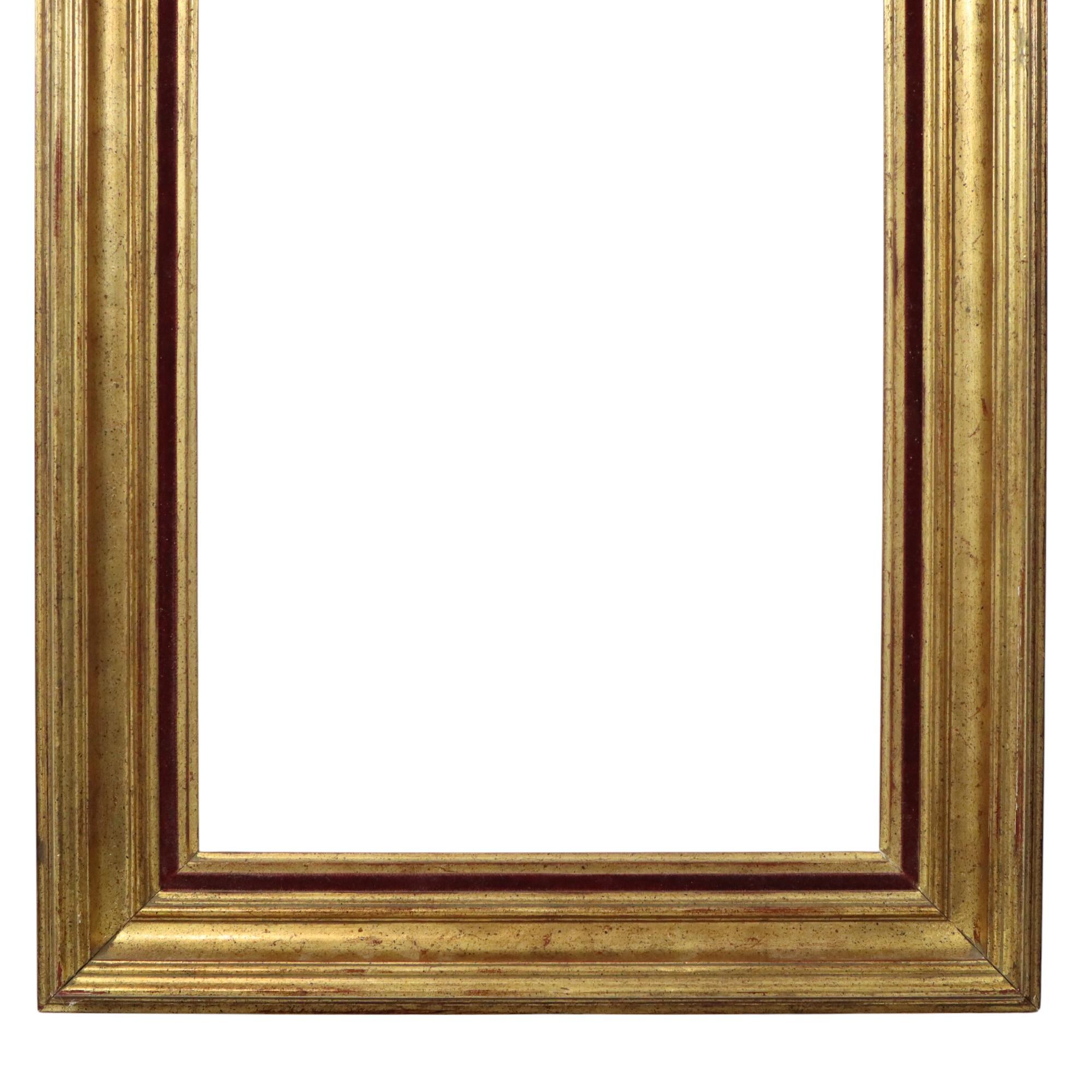 European Classic Gold-Colored Wooden Frame Painting 48x40cm For Sale