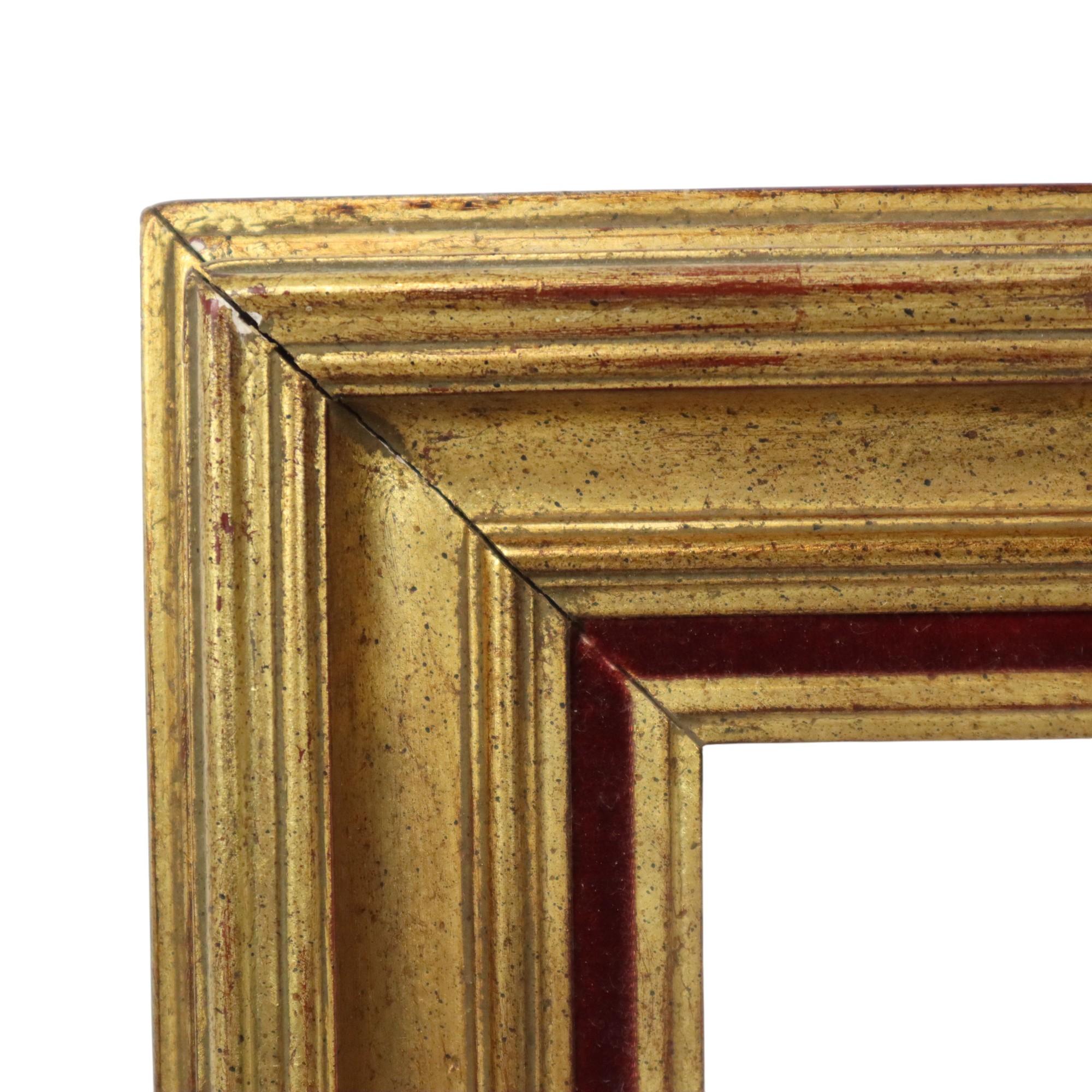 Classic Gold-Colored Wooden Frame Painting 48x40cm For Sale 1