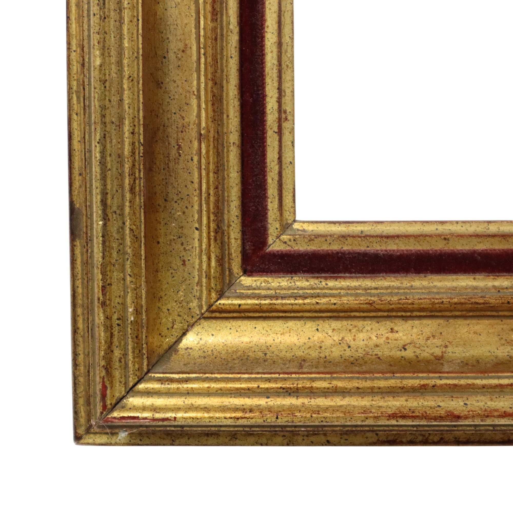 Classic Gold-Colored Wooden Frame Painting 48x40cm For Sale 2