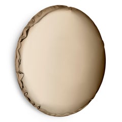 Classic Gold Oko 150 Sculptural Wall Mirror by Zieta
