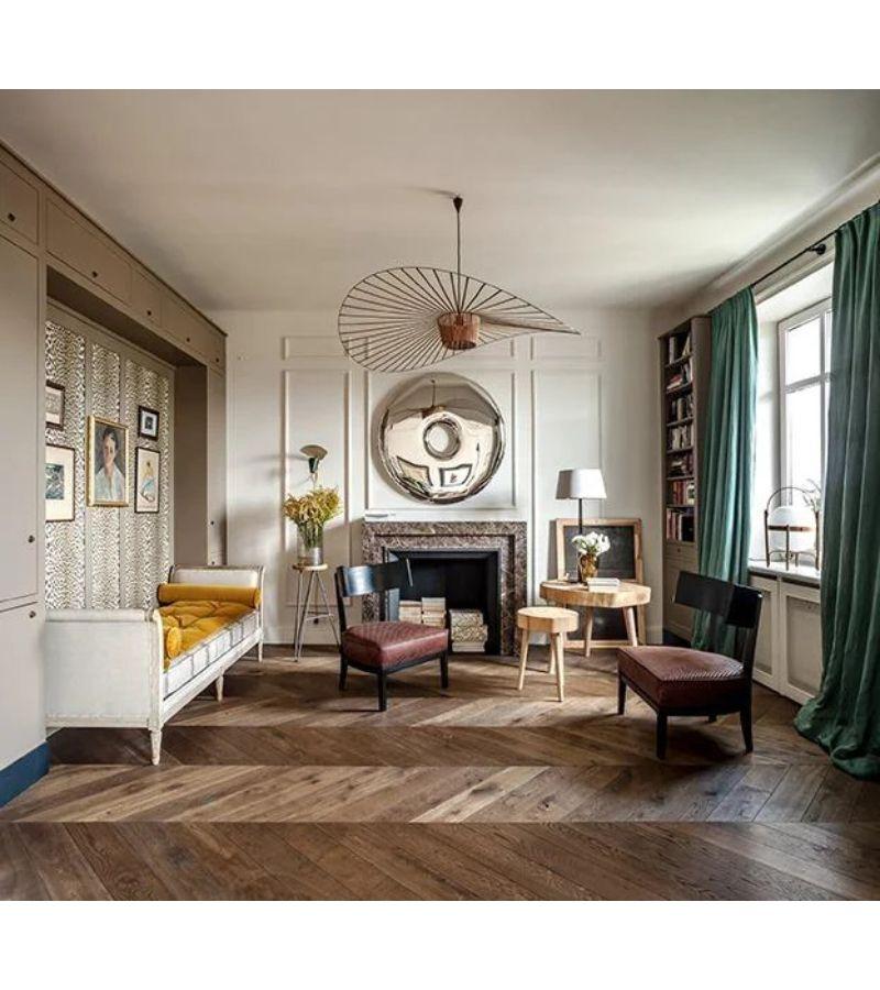 XXIe siècle et contemporain Miroir mural classique Rondo 150 doré par Zieta en vente