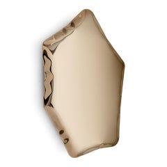Classic Gold Tafla C5 Sculptural Wall Mirror by Zieta