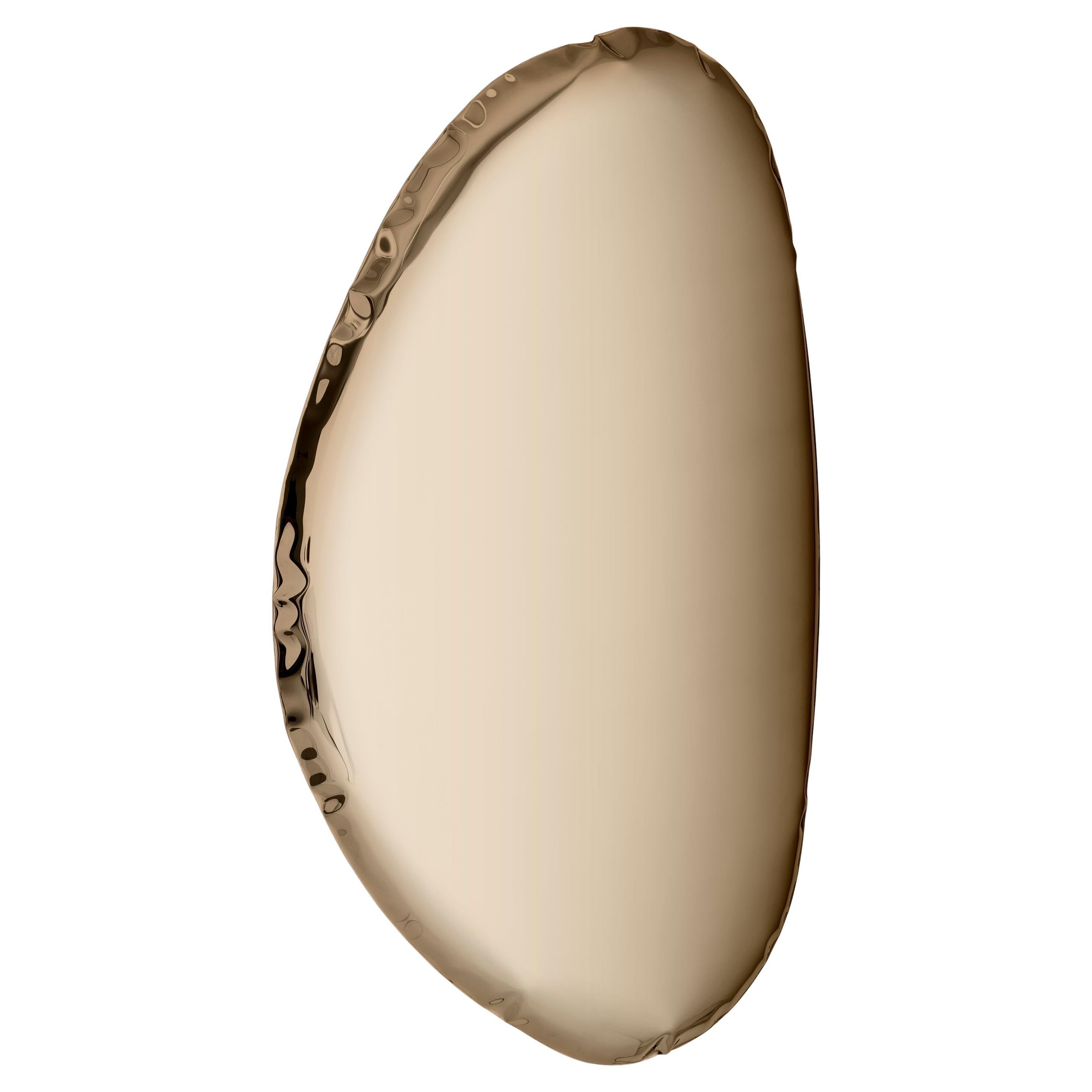 Classic Gold Tafla O3 Wall Mirror by Zieta
Dimensions: D 6 x W 79 x H 124 cm 
Material: Stainless steel.
Finish: Classic gold. 
Available finishes: Stainless Steel, White Matt, Sapphire/Emerald, Sapphire, Emerald, Deep space blue, Dark matter, red