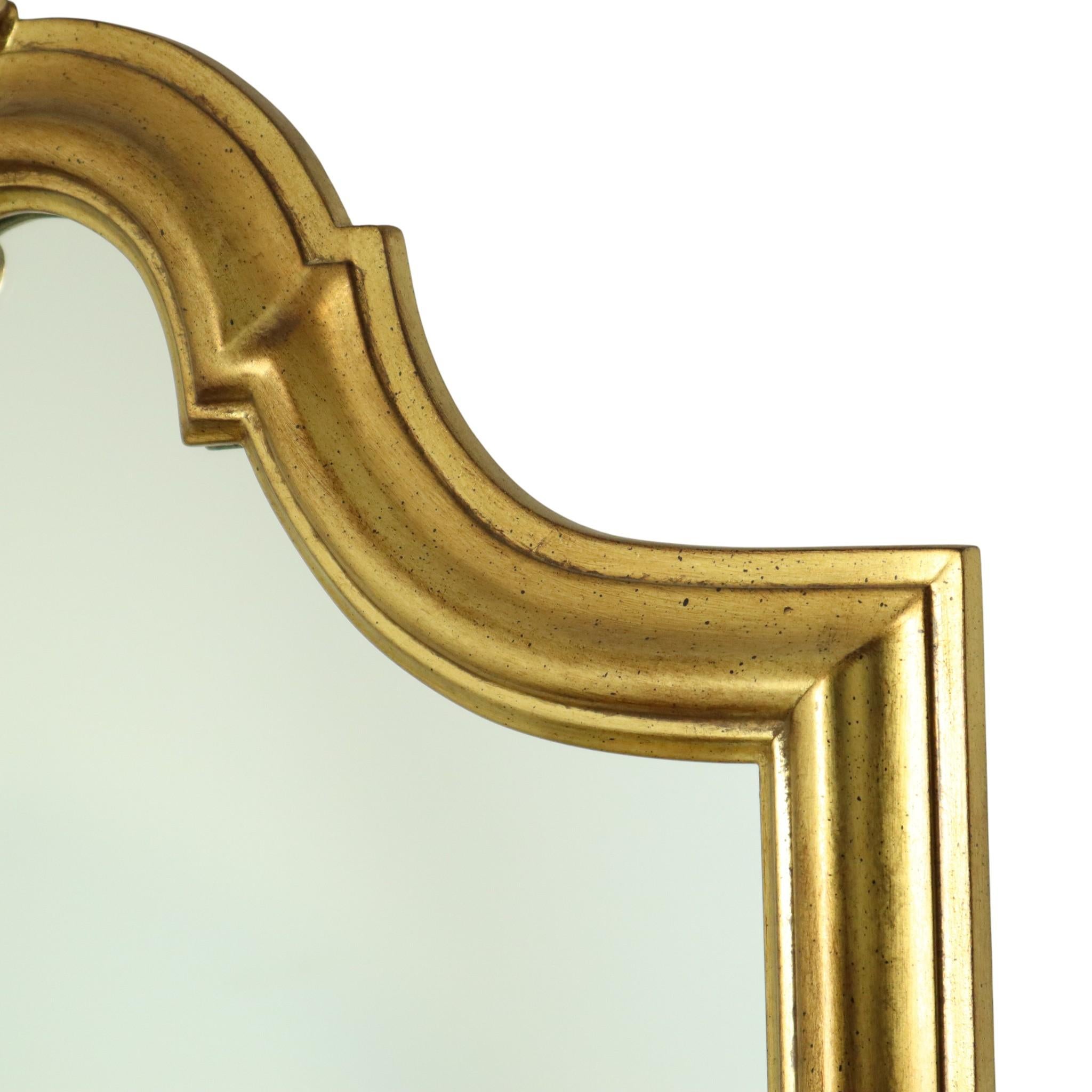 Specchio classico d'oro Deknudt in stile barocco 104 cm in vendita 1