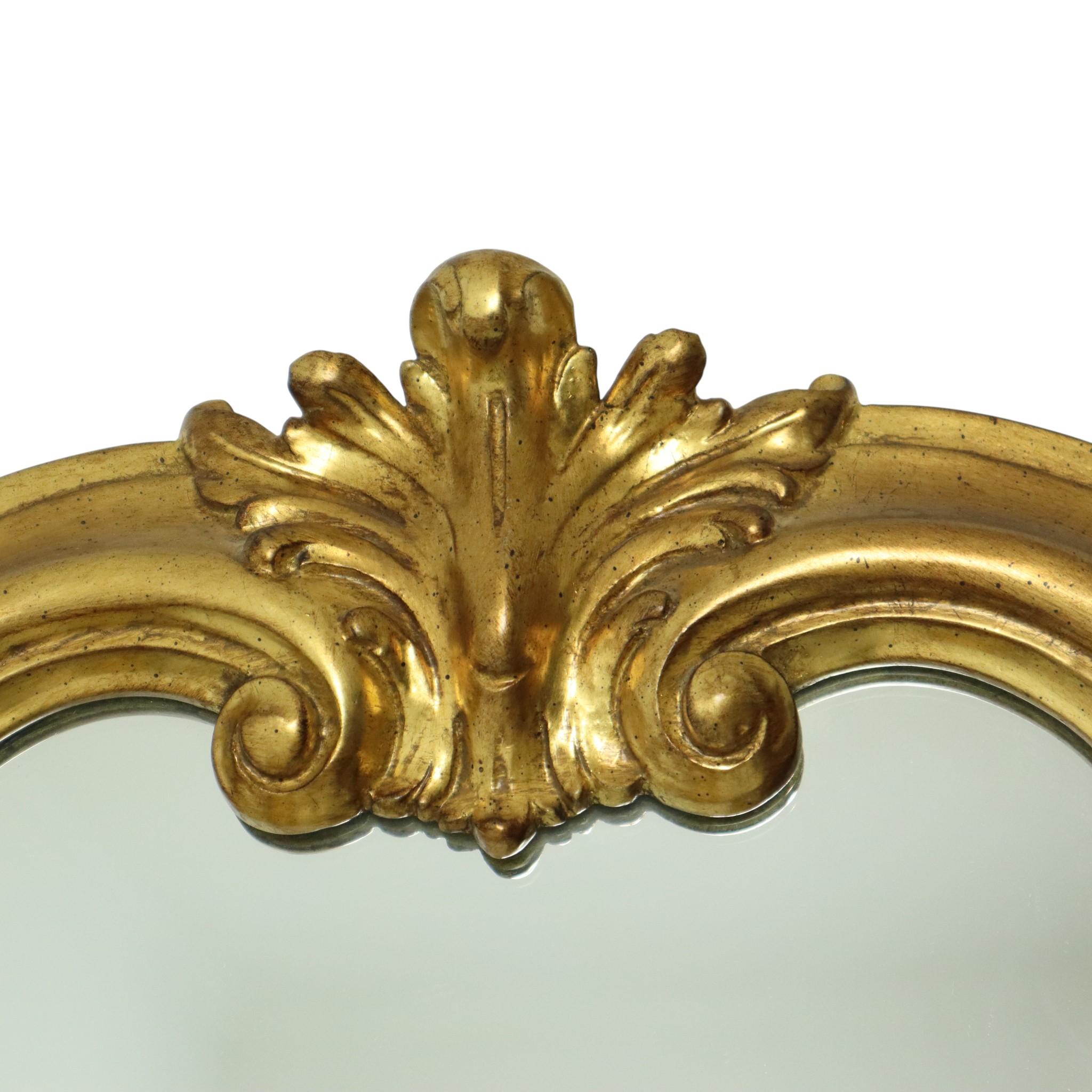 Specchio classico d'oro Deknudt in stile barocco 104 cm in vendita 2