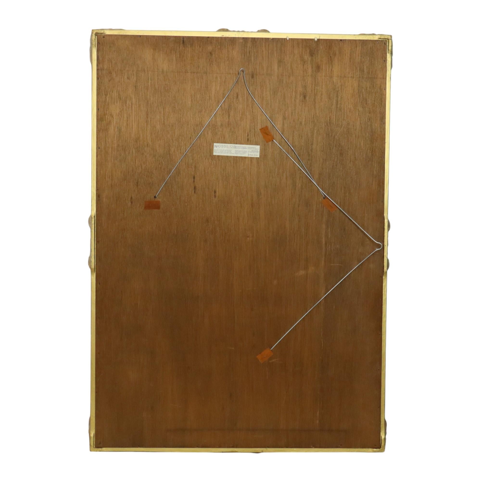 Classic Golden Deknudt Mirror Baroque Style Fumé Glass 95cm en vente 5