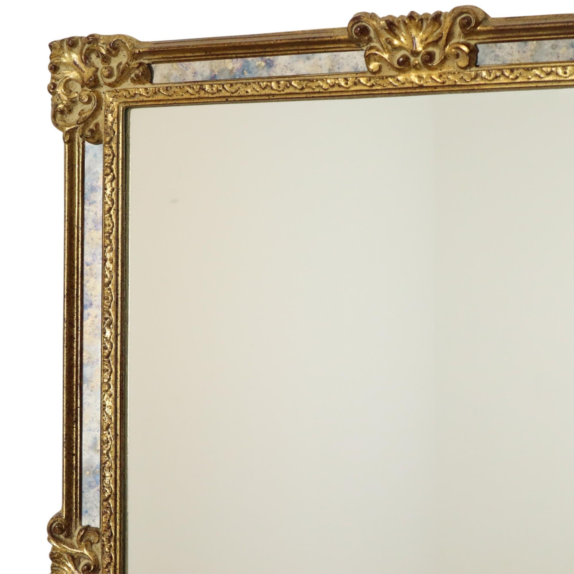 Belge Classic Golden Deknudt Mirror Baroque Style Fumé Glass 95cm en vente