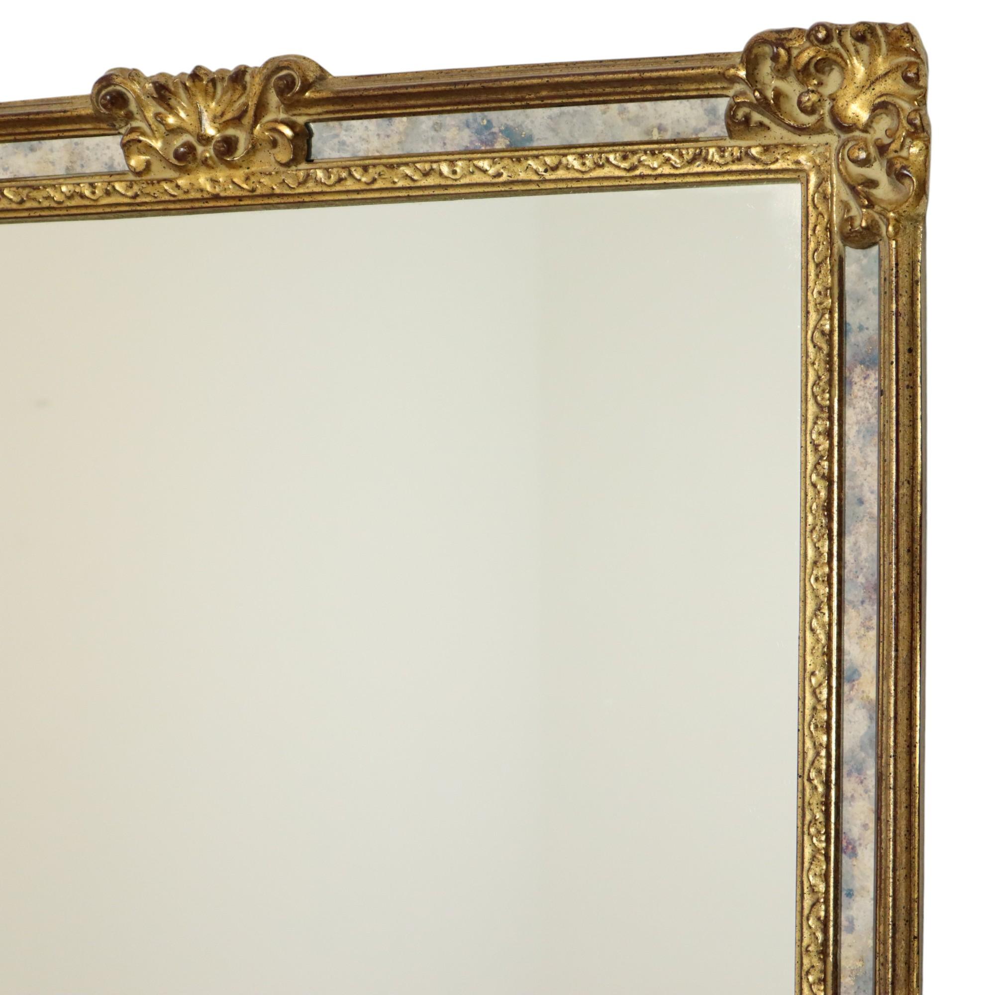 Classic Golden Deknudt Mirror Baroque Style Fumé Glass 95cm Excellent état - En vente à Poperinge, BE