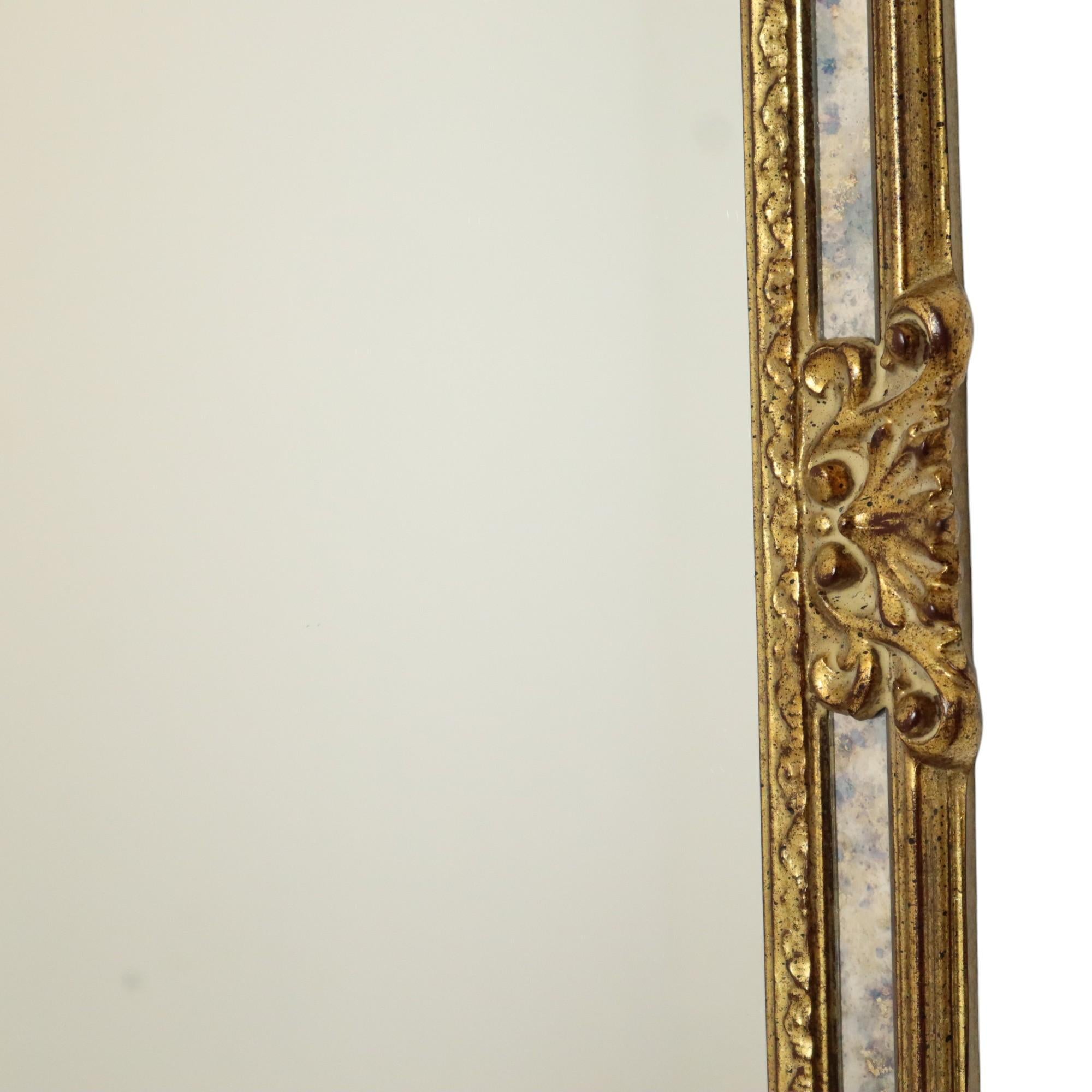 Verre Classic Golden Deknudt Mirror Baroque Style Fumé Glass 95cm en vente