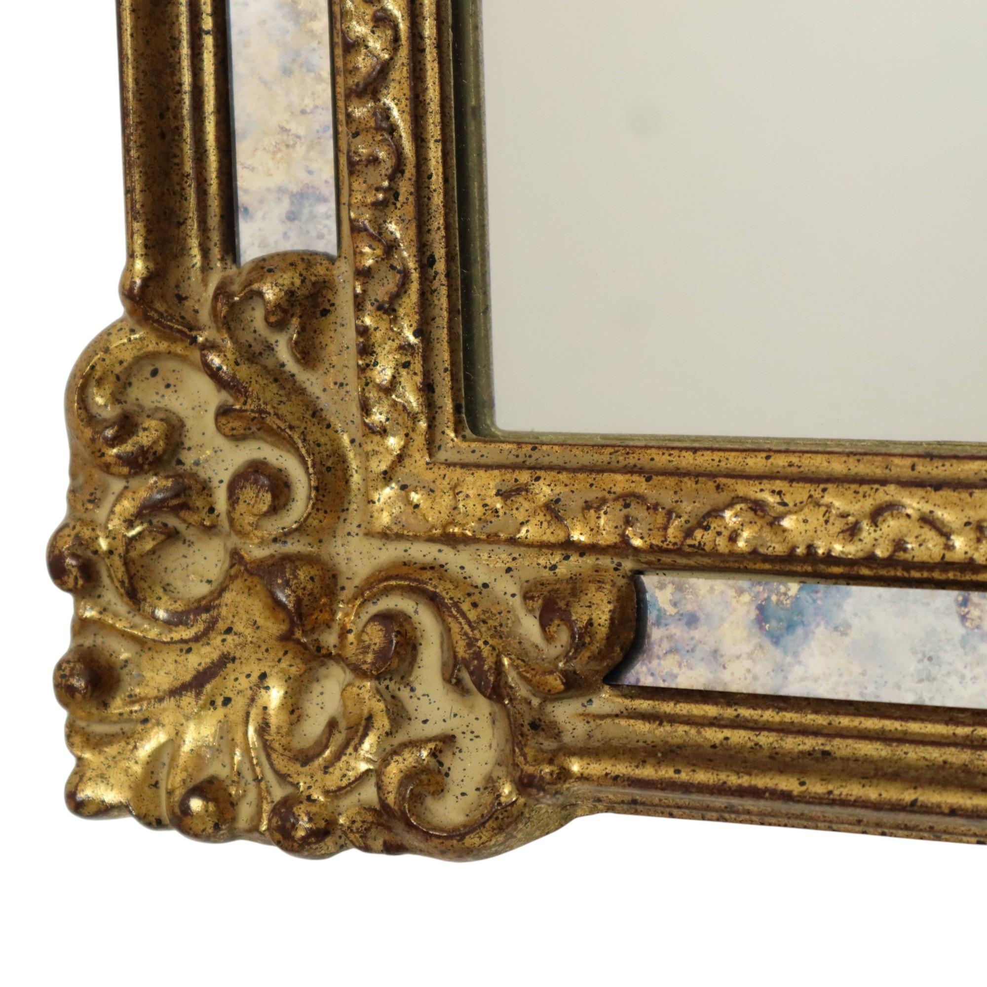 Classic Golden Deknudt Mirror Baroque Style Fumé Glass 95cm en vente 2