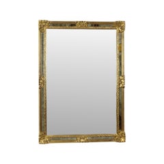 Vintage Classic Golden Deknudt Mirror Baroque Style Fumé Glass 95cm