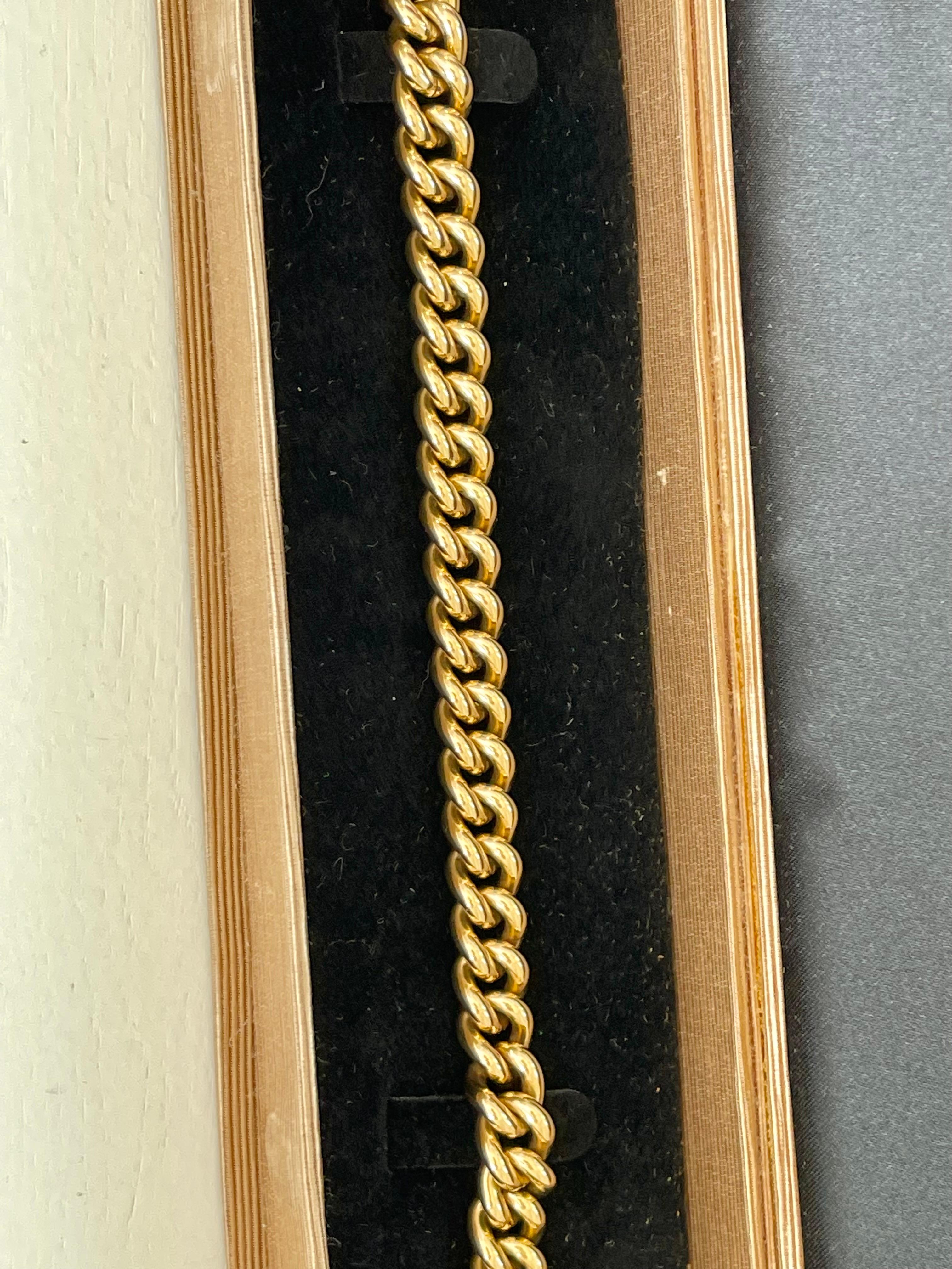 Bracelet Classic Groumette en or jaune 18 K par A Kurz Switzerland Unisexe en vente