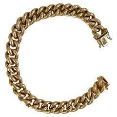 Vintage Classic Groumette 18 K Yellow Gold Bracelet by Kurz Switzerland