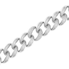 Collier Classic Groumette en or blanc 18 carats et diamants blancs