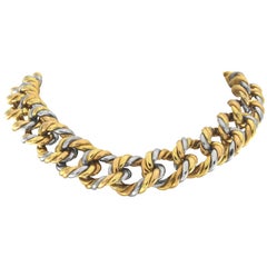 Classic Groumette Necklace in Three-Colors 18 Karat
