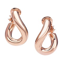 Classic Groumette Pair of Earring 18 Karat Rose Gold