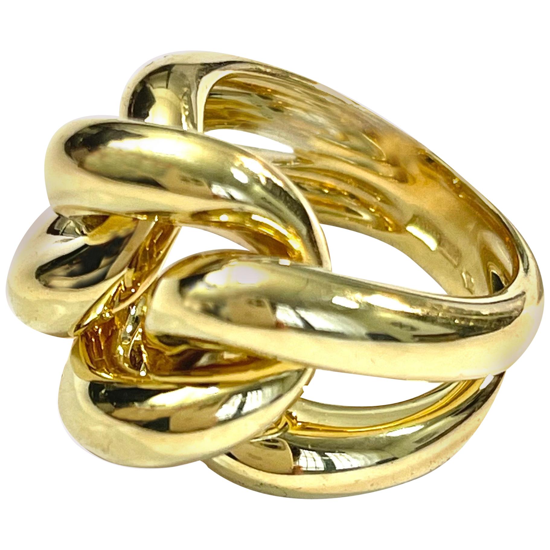 Classic Groumette Ring 18 Kt Yellow Gold
