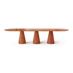 Classic Guatemala Marble Bertoia Big Dining Table by Mid Century Club