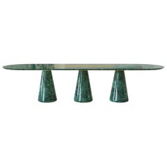 Classic Guatemala Marble Bertoia Big Dining Table by Mid Century Club