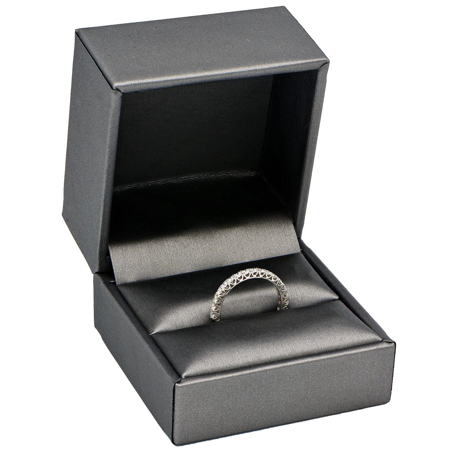 Contemporary Classic Half Carat Diamond Band For Sale