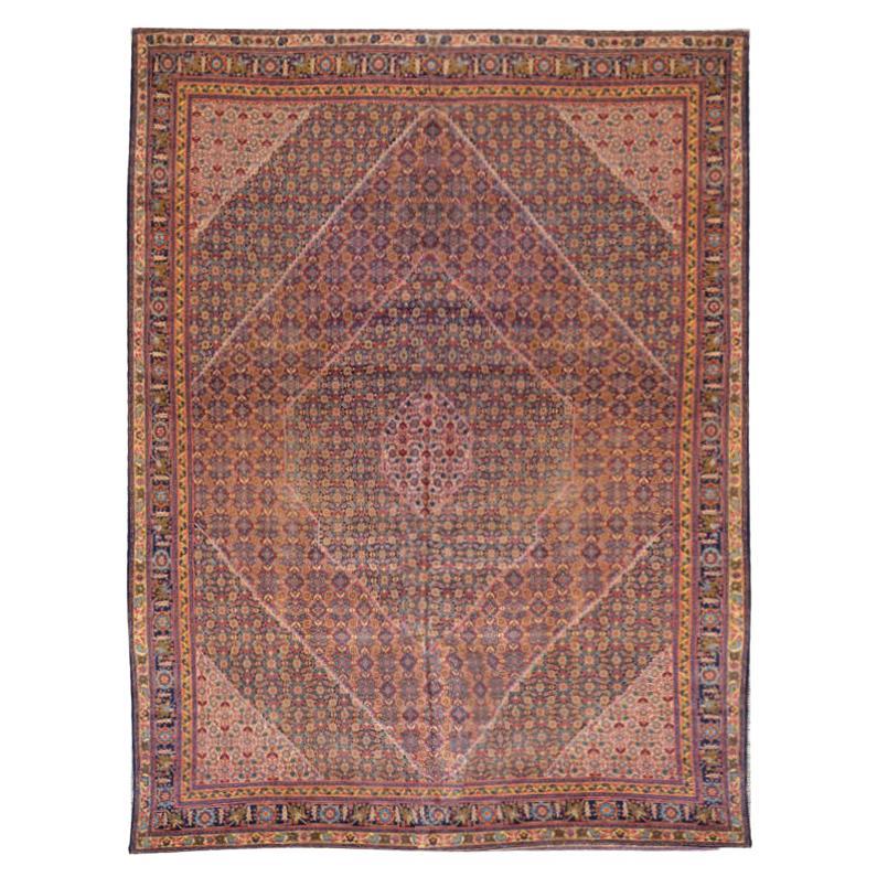 Wool Handmade Kirman Rug Classic Flowers, Leaves and Branches Design