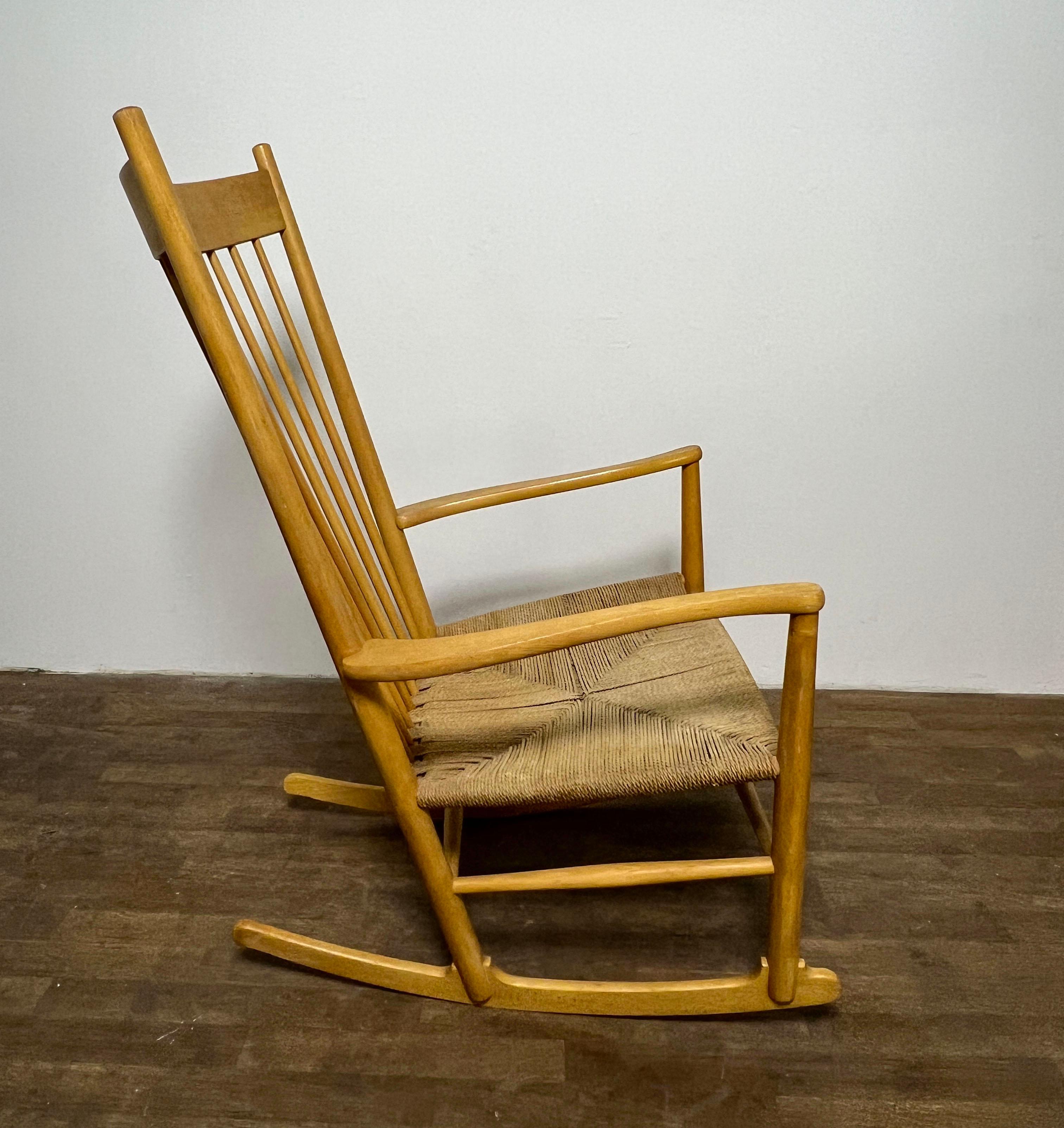 Sedia a dondolo classica Hans Wegner Danish 