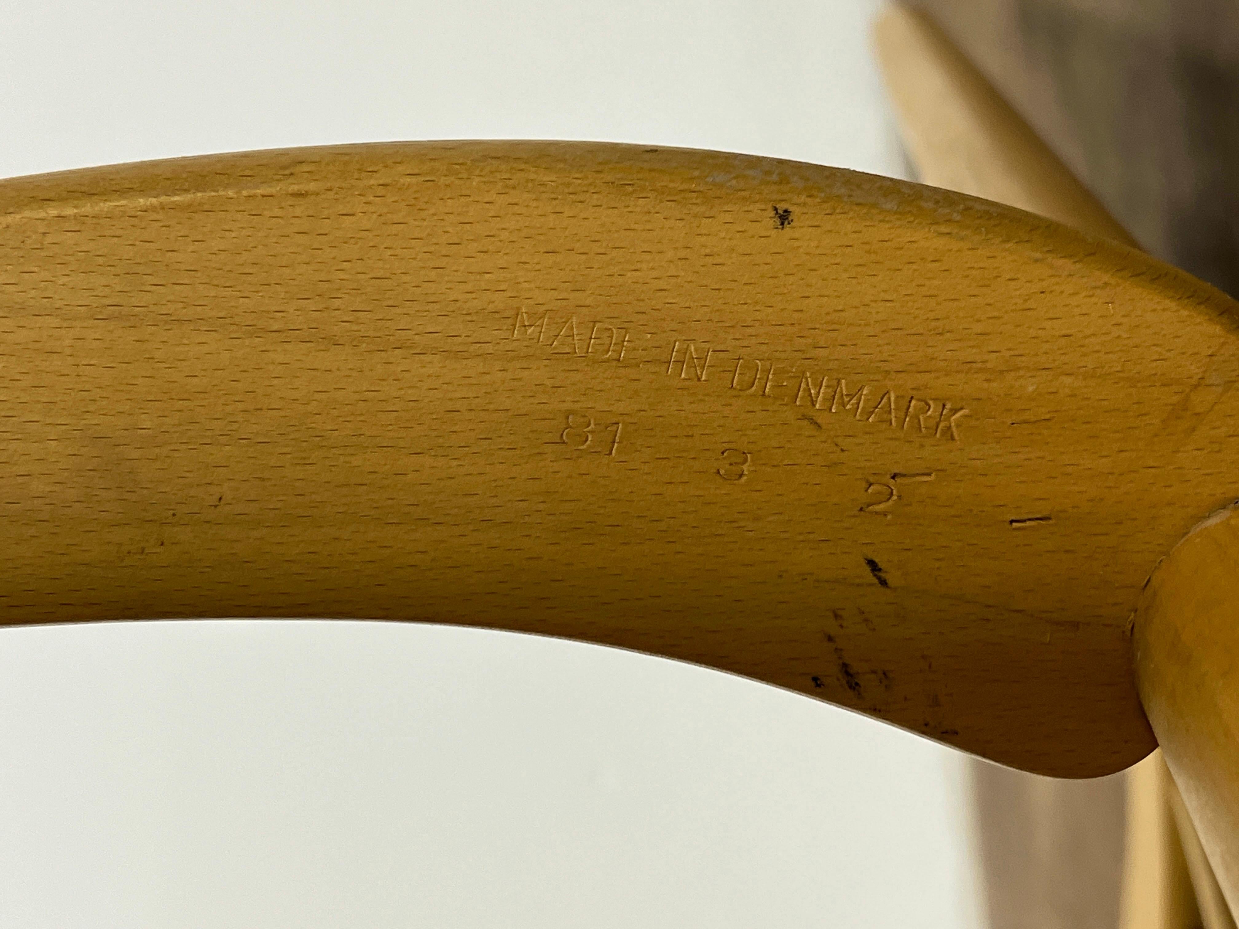 Sedia a dondolo classica Hans Wegner Danish 