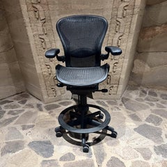 Classic Herman Miller Aeron Chair Stool With Arms Adjustable