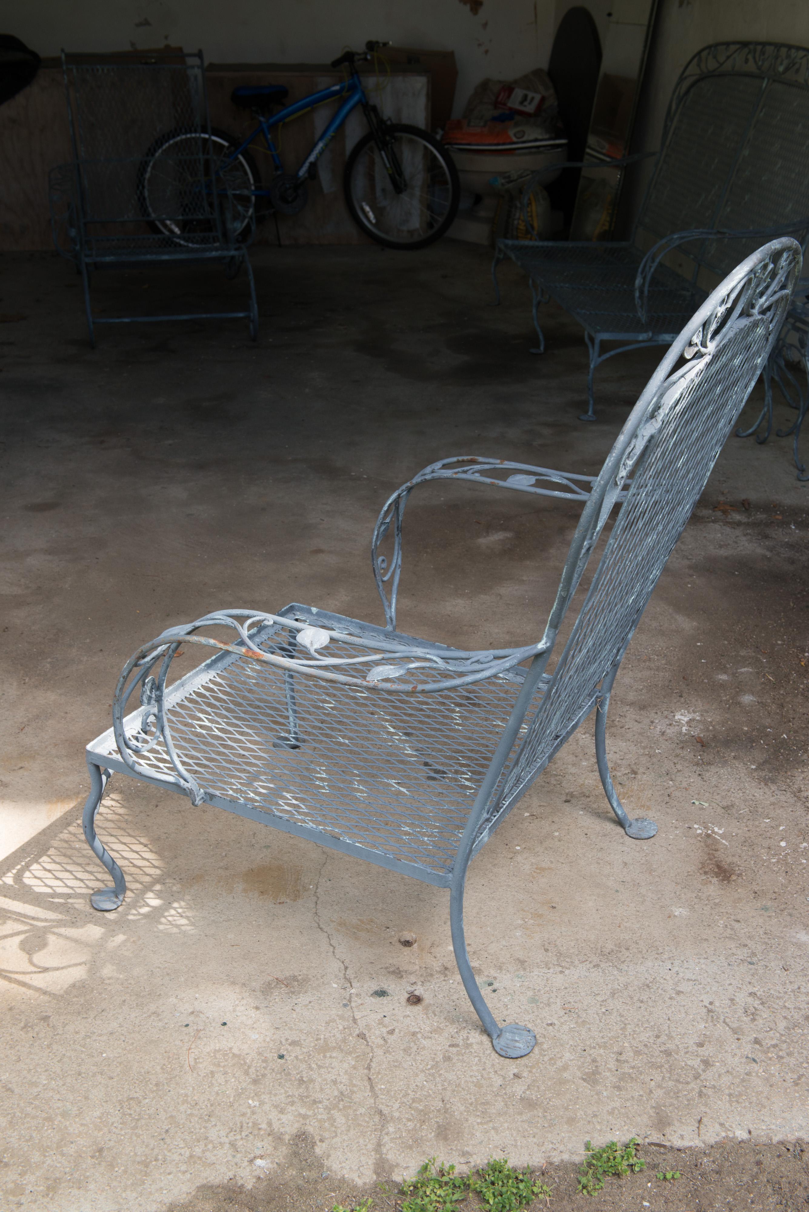 Classic High Quality Salterini Wrought Iron Garden Chair 5