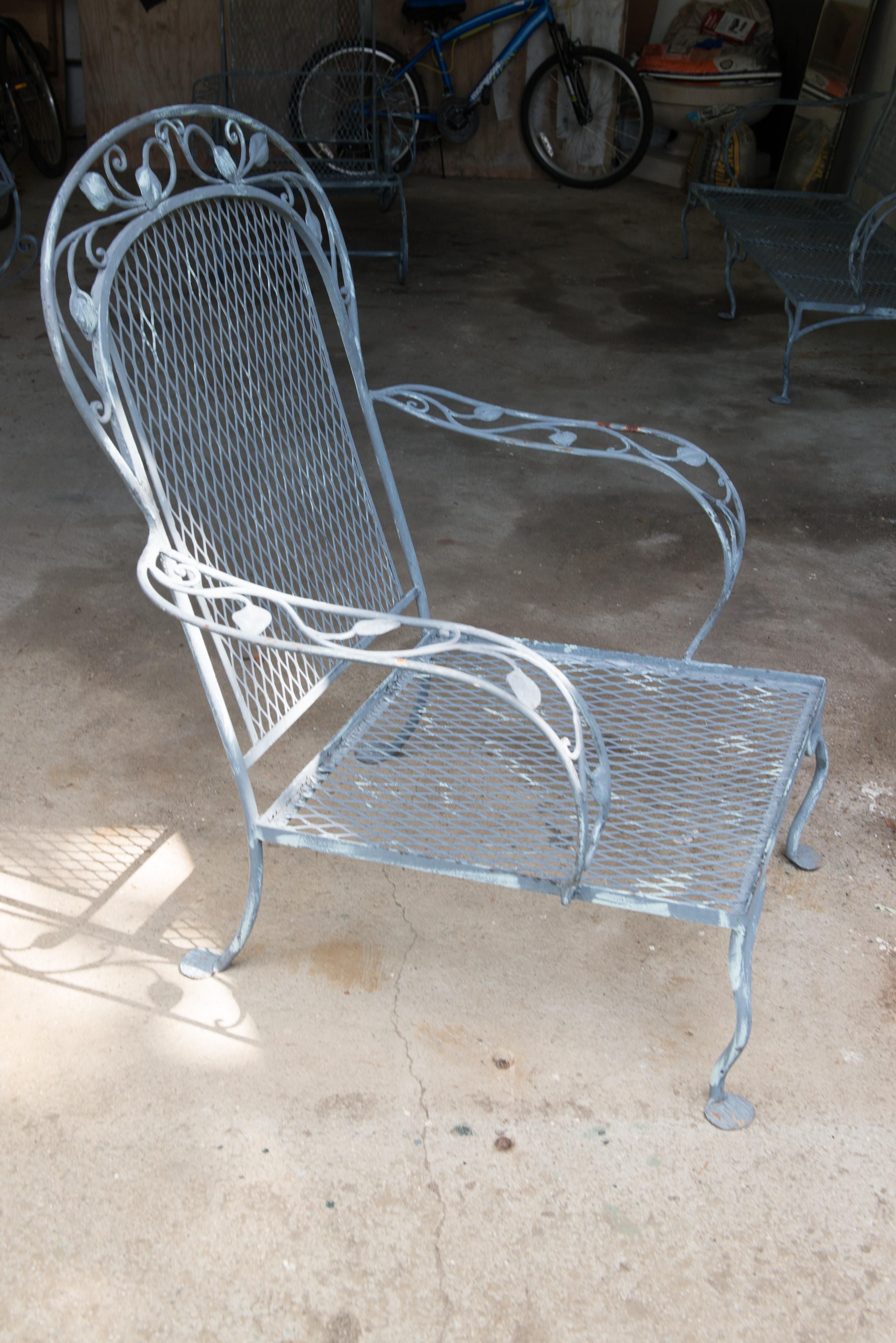 Classic High Quality Salterini Wrought Iron Garden Chair 1