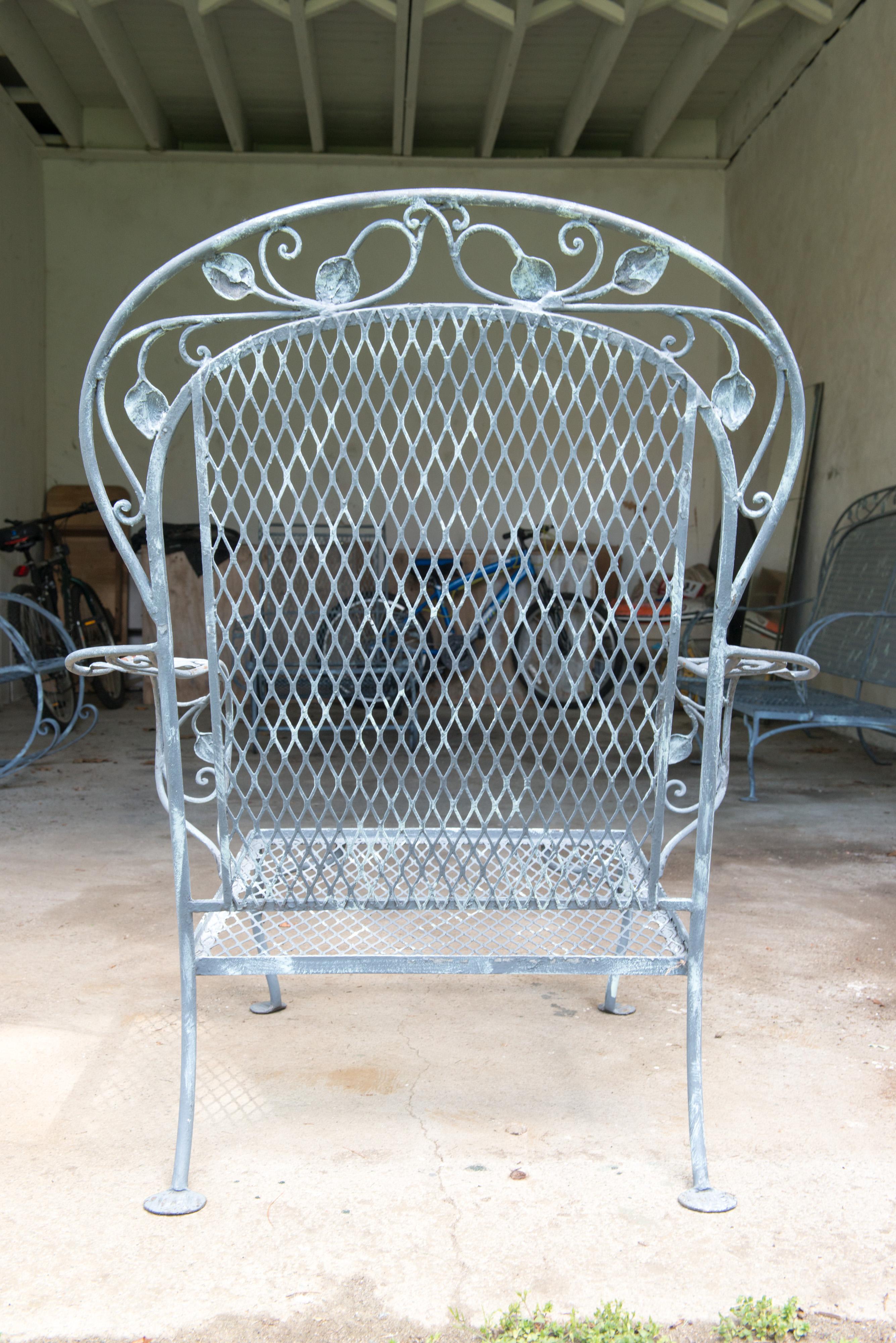 Classic High Quality Salterini Wrought Iron Garden Chair 2